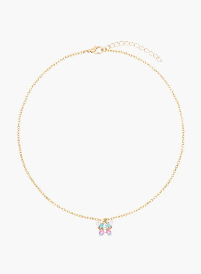 فلورا بيلا من شو إكسبرس طقم مجوهرات مزين بفراشة من  قطع لمجموعات رمضان